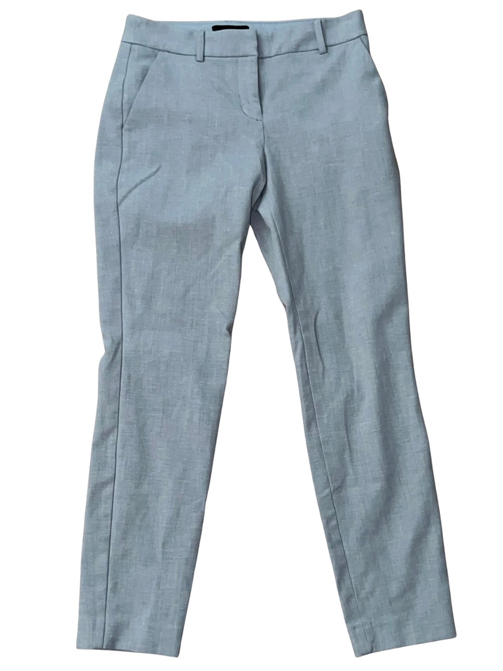 Express Columnist Ankle Mid Rise Dress Pants Gray Size 0R Stretch